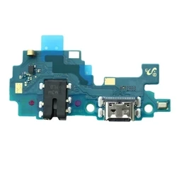 Samsung Galaxy A21S board with USB-C charging connector + headphone connector + microphone