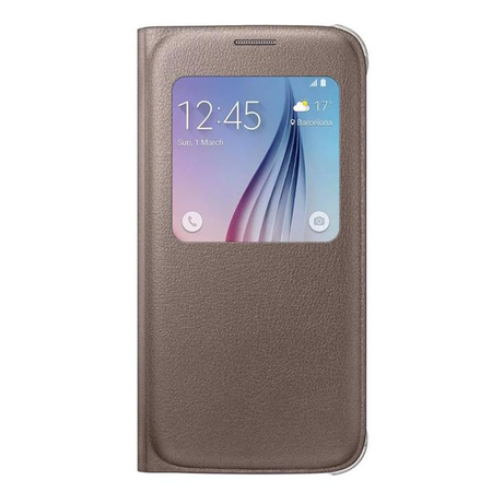 Samsung Galaxy S6 etui S View Cover EF-CG920PFEGWW - złote