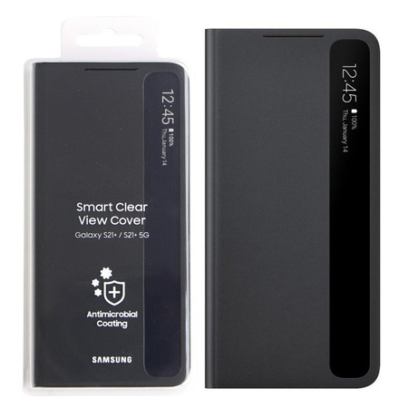 Etui Samsung Galaxy S21 Plus Smart Clear View Cover - czarne 