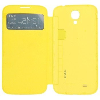 Samsung Galaxy S4 phone case S-View Cover - yellow