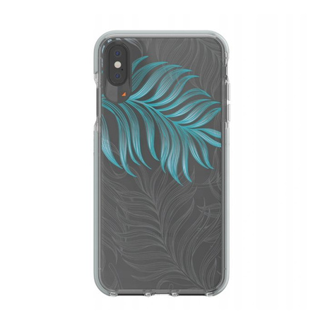 Apple iPhone X/ XS case GEAR4 Victoria ICXVIC01 - transparent with green pattern (Jungle)