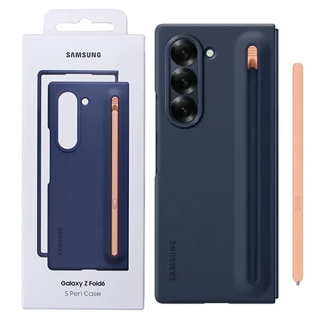 Samsung Galaxy Z Fold6 Slim S Pen Phone Case - Navy blue (Navy)