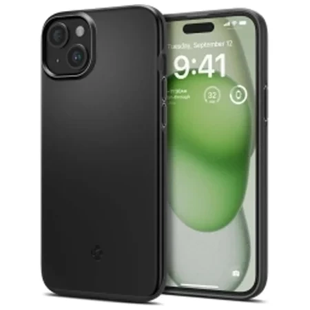 Case for Apple iPhone 15 Plus Spigen Thin Fit - black