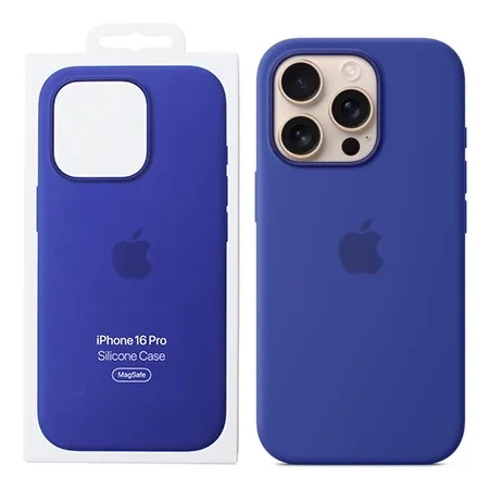 Apple iPhone 16 Pro Silicone Case MagSafe - Blue (Ultramarine)