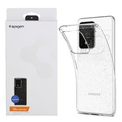 Samsung Galaxy S20 Ultra silicone case Spigen Liquid Crystal Glitter ACS00710 - transparent with glitter