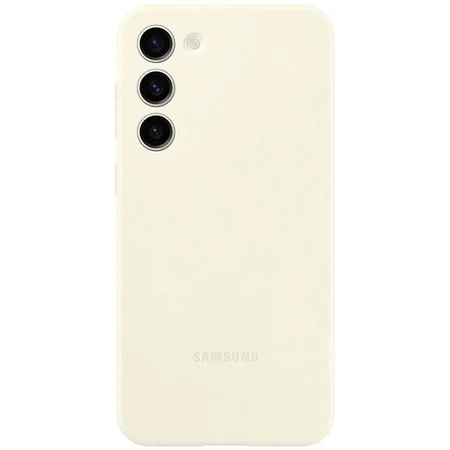 Samsung Galaxy S23 Plus Silicone Phone Case - cream-colored