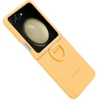 Samsung Galaxy Z Flip5 Silicone Phone Case with Ring - Yellow (Apricot)