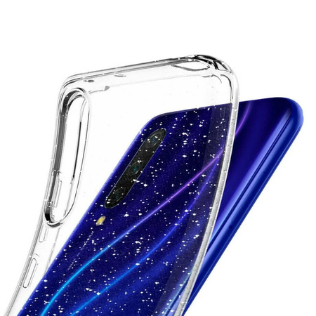 Xiaomi Mi A3 silicone case Spigen Liquid Crystal Glitter S51CS26399 - transparent with glitter