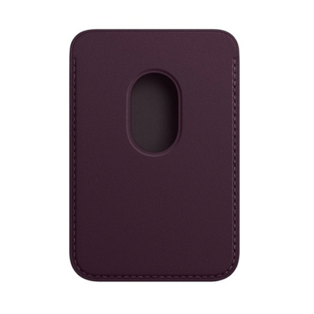 Apple Leather Wallet iPhone MagSafe - purple (Dark Cherry)