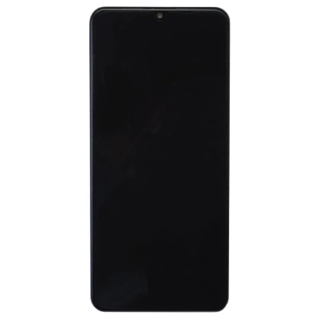 Original LCD display with bezel for Realme C51 - black