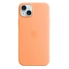 Apple iPhone 15 Plus Silicone Case MagSafe - Orange (Orange Sorbet)