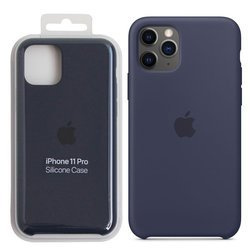 Apple iPhone 11 Pro silicone case - navy blue (Midnight Blue)