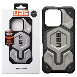 Case for Apple iPhone 16 Pro UAG Monarch Pro MagSafe - Silver (Titanium)
