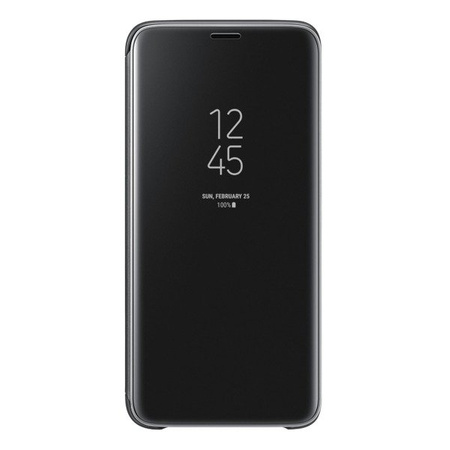 Samsung Galaxy S9 Clear View Standing Phone Case - black [OUTLET]