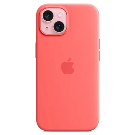 Apple iPhone 15 Silicone Case MagSafe - Pink (Guava)