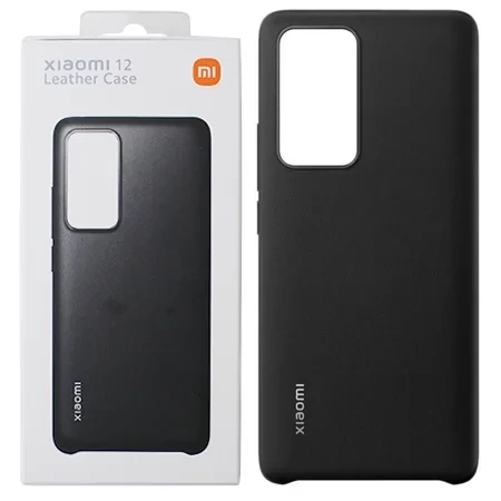 Xiaomi 12 Leather Phone Case - black