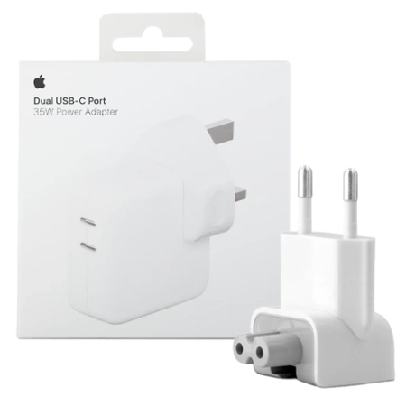 Apple Dual USB-C Port Power Charger Adapter - 35W 