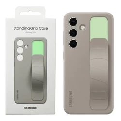 Samsung Galaxy S24 Standing Grip Phone Case - Beige (Taupe)