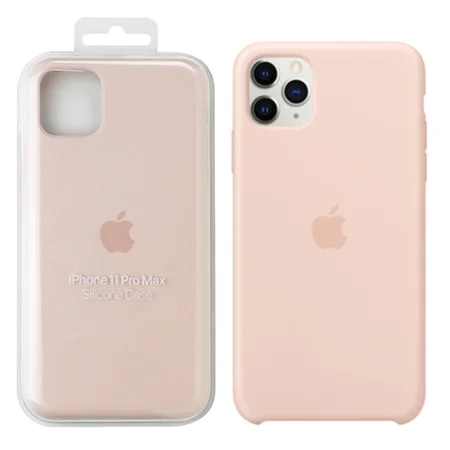 Silikonowe etui Apple iPhone 11 Pro Max Silicone Case - piaskowy róż (Pink Sand)