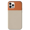 Atom Studios Split Silicone MagSafe Case for Apple iPhone 12/ 12 Pro - beige and orange