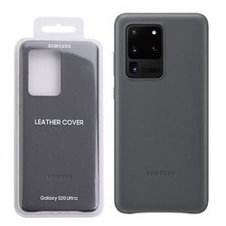 Samsung Galaxy S20 Ultra leather case Leather Cover EF-VG988LJEGWW - gray