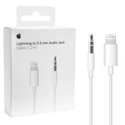 Apple Lightning to audio Jack 3.5 mm cable - 1.2 m white