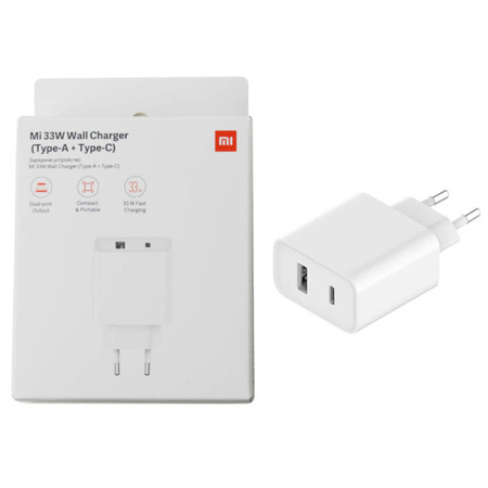 Xiaomi Mi 33W USB-C USB-A mains charger - 3A