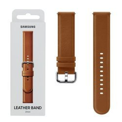 Pasek do Samsung Watch Active/ Active 2 20 mm Leather Band - brązowy