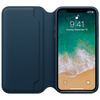 Apple iPhone X Leather Folio Case - Blue (Cosmos Blue)