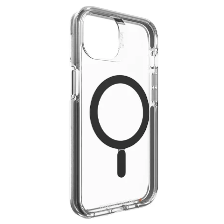 Case for Apple iPhone 13 Gear4 Santa Cruz Snap MagSafe - transparent with black frame