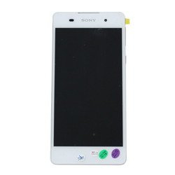 LCD display with frame for Sony Xperia E5 - white