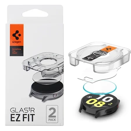 Szkło hartowane na Samsung Galaxy Watch 6 44 mm Spigen Glas.TR EZ FIT - 2 sztuki