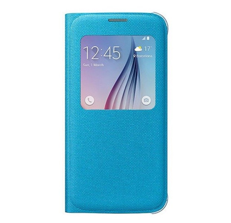 Samsung Galaxy S6 S View Cover phone case - blue