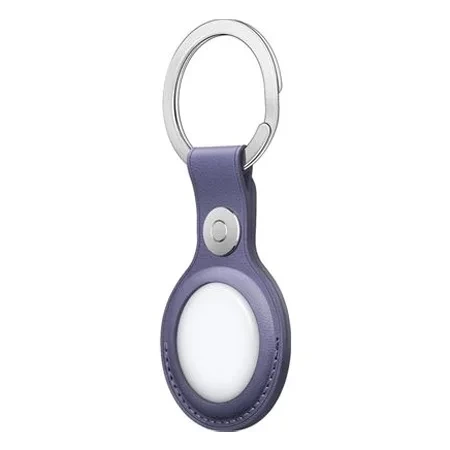 Apple AirTag Leather Key Ring - purple (Wisteria)