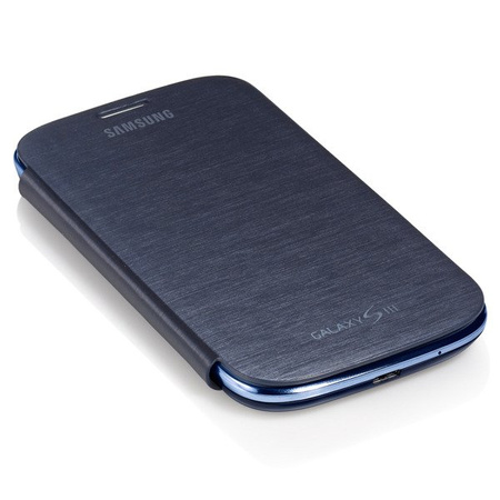 Samsung Galaxy S3 Flip Cover phone case - navy blue