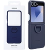 Samsung Galaxy Z Flip6 Silicone Phone Case with Ring - navy blue