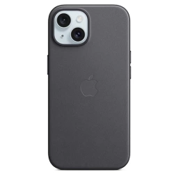 Apple iPhone 15 FineWoven Case MagSafe - Black (Black)