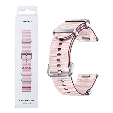 Strap for Samsung Galaxy Watch 4/ 4 Classic/ 5/ 5 Pro/ 6/ 6 Classic/ Watch 7 Athleisure Band One Click 20 mm S/M - pink