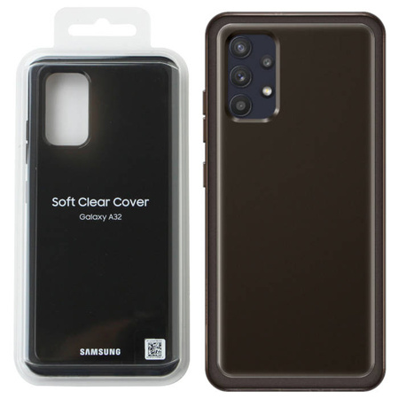 Samsung Galaxy A32 4G Soft Clear Cover case EF-QA325TBEGEU - black 