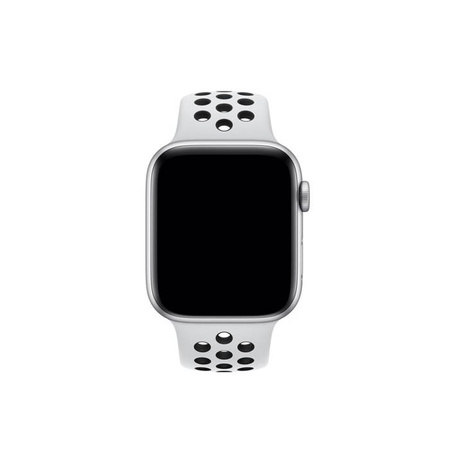 Apple Watch Series 1/ 2/ 3/ 4/ 5/ 6/ 7 Series 42/ 44/ 45mm Nike Sport Band MX8F2AM/A - Grey/Black (Pure Platinum/Black)