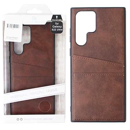 Samsung Galaxy S22 Ultra Just Must Y Pocket phone case - brown