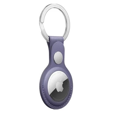 Apple AirTag Leather Key Ring - purple (Wisteria)