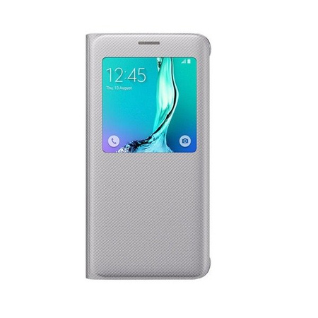 Samsung Galaxy S6 edge+ S View Cover phone case - silver