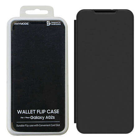 Samsung Galaxy A02s Anymode Wallet Flip Case - black