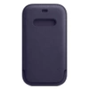 Apple iPhone 12/ 12 Pro Leather Sleeve MagSafe Case - Dark Purple (Deep Violet)