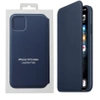 Apple iPhone 11 Pro Max Leather Folio Case - Navy Blue (Deep Sea Blue)