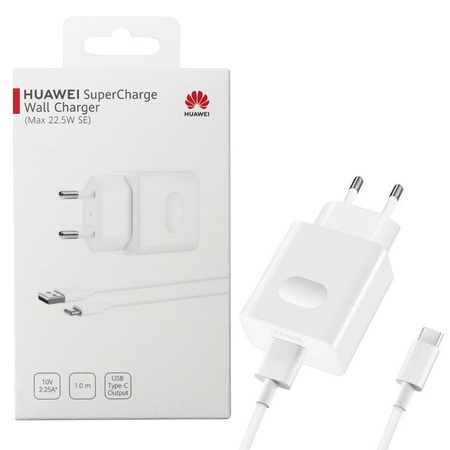 Ładowarka sieciowa z kablem USB-C Huawei Super Charge HW-100225E00 - 2.25A