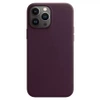 Apple Leather Case MagSafe for iPhone 13 Pro Max - Purple (Dark Cherry)