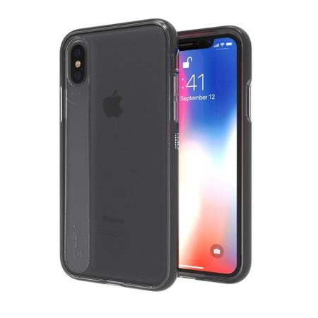 Apple iPhone X/ XS case GEAR4 Windsor IC8WDRSMK - smoked with black frame