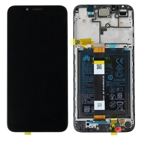 Original LCD display with bezel and battery for Huawei Y5P